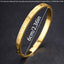 Elegant 18K Gold Plated Stainless Steel Bangle and Titanium Steel Diamond Bracelet Set