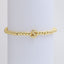 18k Gold Plated Copper Beaded Alphabet Stretch Bracelet