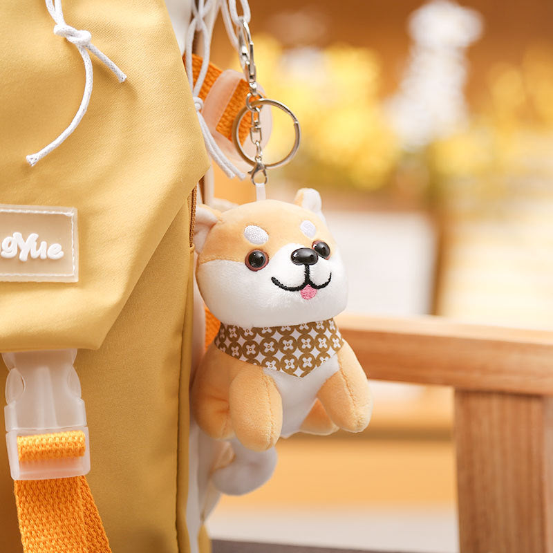 Cute Shiba Inu Plush Dog Keychain Pendant