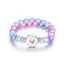 Children's Cartoon Unicorn String Bracelet with Colorful Faux Pearl Noosa Button Accessories