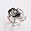 High-End Fashion Women's Silk Scarf Ring with Floral Design