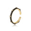 Simple Style 18K Gold Plated Zircon Open Ring for Women