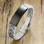 Fashion Geometric Stainless Steel and Silicone Men's Bangle Bracelet