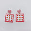 1 Pair Simple Style Flower Resin Stoving Varnish Women'S Earrings