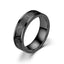 Simple Roman Numeral Stainless Steel Punk Ring