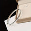 Elegant 18K Gold Plated Stainless Steel Bangle and Titanium Steel Diamond Bracelet Set