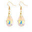 Elegant Austrian Crystal Water Drop Heart Earrings for Women