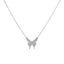 Fashion Insect Heart Shape Stainless Steel Pendant Necklace Metal Stainless Steel Necklaces