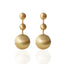 1 Pair Minimalist Geometric Copper Ball Drop Earrings