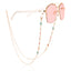 Fashion Colorful Flower Eyeglasses and Mask Chain for Women