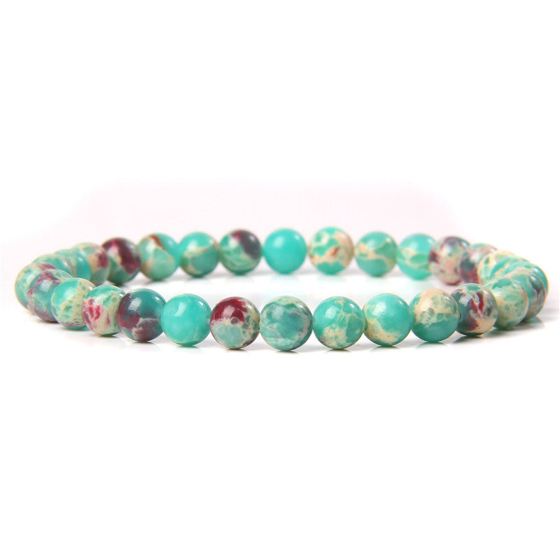 Fashion Natural Stone Crystal Agate Beaded Bracelet for Women