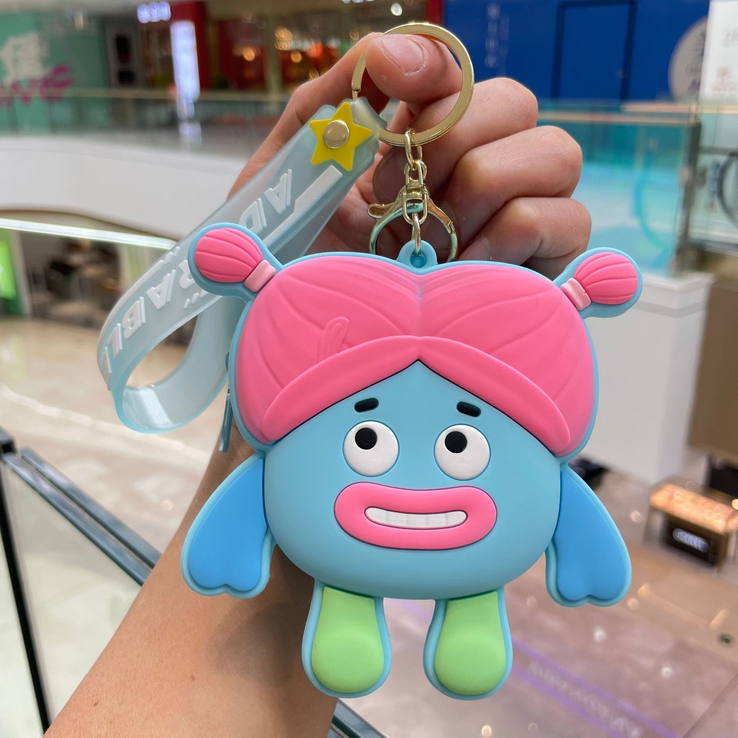 Cute Cartoon Capybara Silicone Keychain and Coin Purse Combo