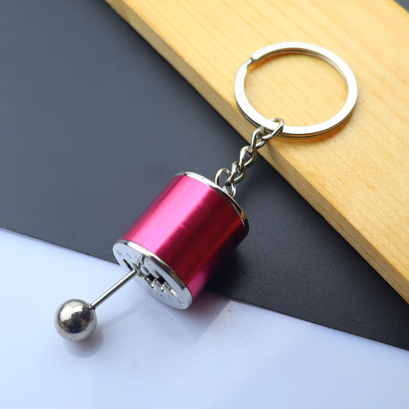 Simple Style Car Wheel Metal Keychain with Automotive Tool Charms