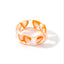 Simple Style Colorful Acrylic Fruit Resin Women's Ring