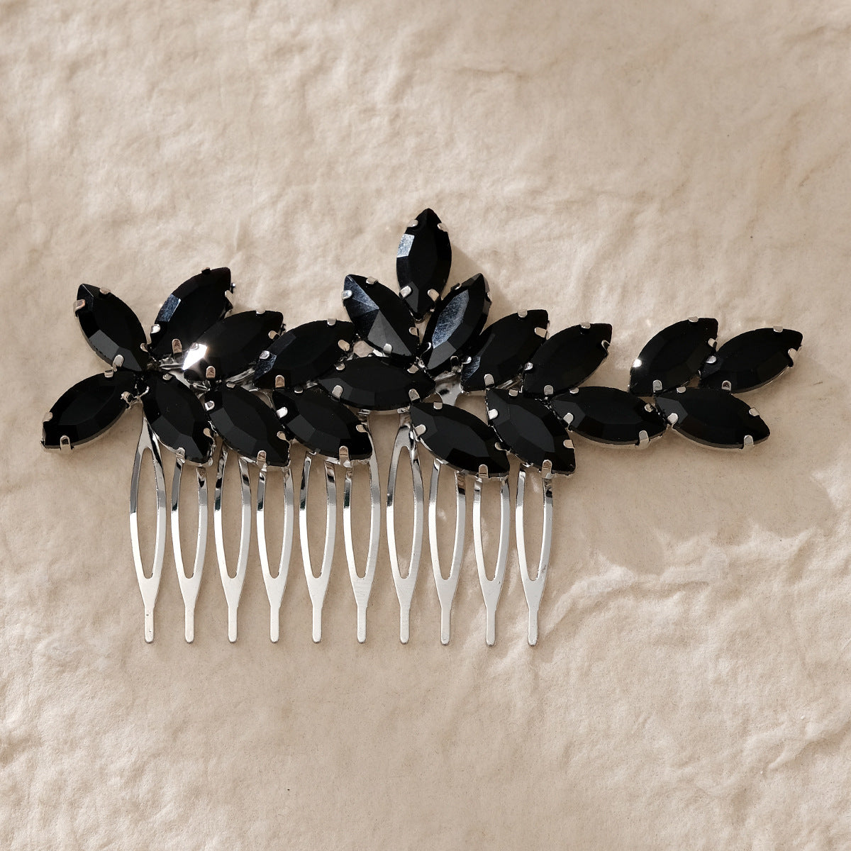 Women's Vintage Flower Alloy Hair Comb - Handmade Bridal & Versatile Hair Accessory