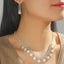 Wholesale Water Drop Rhinestone Bridal Necklace and Earring Set