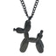Simple Metal Balloon Dog Pendant Necklace