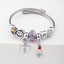 Y2K Swan Shell Stainless Steel Beaded Bracelet