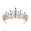 Women's Elegant Rhinestone Alloy Crown Bridal Headgear for Weddings and Parties