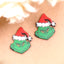 Fashion Christmas Hat Letter Arylic Printing Women'S Ear Studs 1 Pair