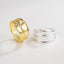 18k Gold Plated Geometric Minimalist Sterling Silver Open Ring