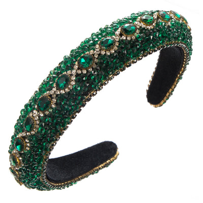 Women's Elegant Baroque Rhinestone Flannel Hairband