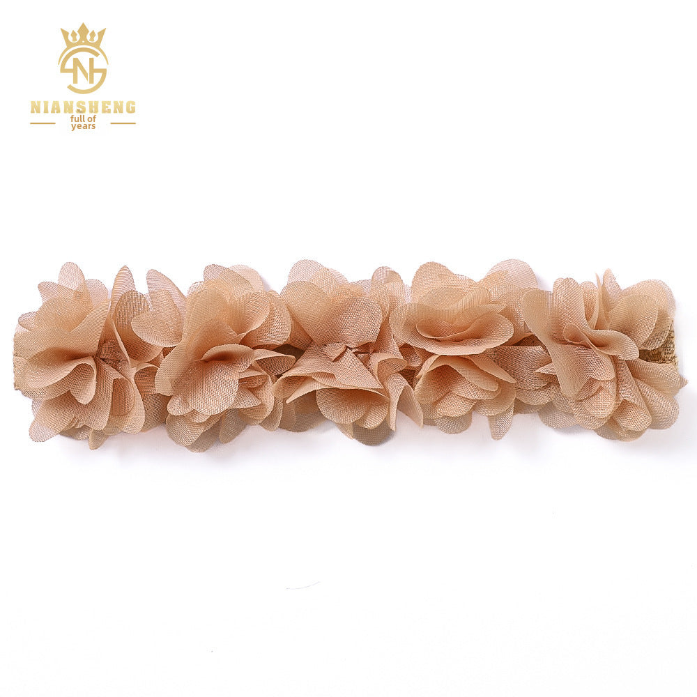 Floral Handmade Hair Clip and Baby Headband Set - High-Quality Newborn and Children's Hair Accessories