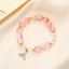 Lady Sweet Classic Pentagram Bell Crystal Alloy Moonstone Bracelets for Women