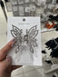 Elegant Pearl Rhinestone Butterfly Hair Claw Clip