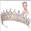 Baroque Crystal Rhinestone Bridal Tiara Crown for Wedding