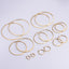 Simple Style Stainless Steel Hoop Earrings for Women