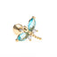 Dragonfly Insect Ear Bone Piercing Screw Ball Stud Earrings