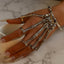 Adjustable Punk Skull Skeleton Hand Chain Bracelet for Women