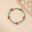 Bohemian Geometric Beaded Anklet and Bracelet Set