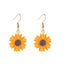 1 Pair Sweet Flower Polymer Clay Autumn Drop Earrings