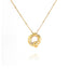 14k Gold Plated Alloy Letter Pendant Necklace