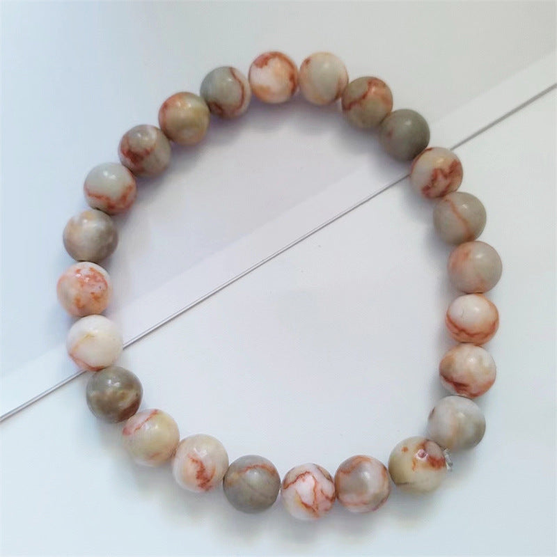 Ethnic Colorful Natural Stone Beaded Bracelet with Agate and Tiger Eye 8mm