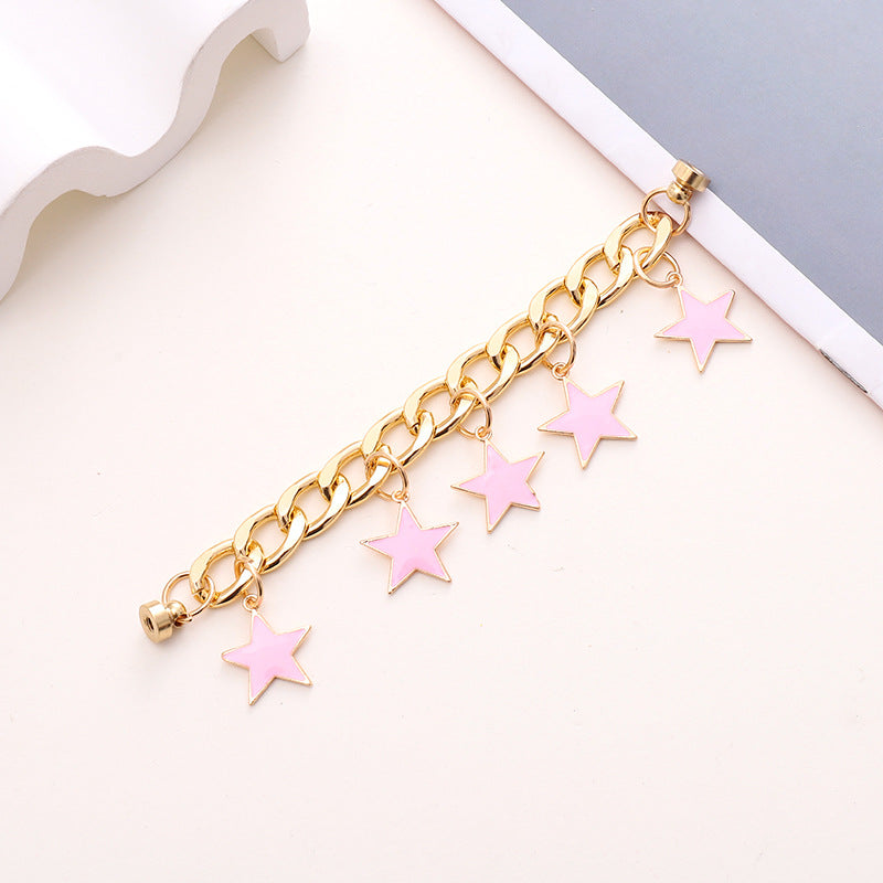 Metal Pearl Star Bear Heart Shape DIY Accessories for Shoes and Phone Cases