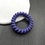 Simple Solid Color Rubber Hair Tie & Frosted Traceless Head Rope Set