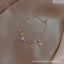 Elegant Star and Moon Zircon Pearl Women's Bracelet - Korean Fashion Design