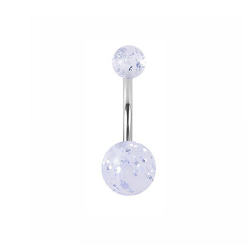 Fashion Geometric Stainless Steel Plating Zircon Belly Ring 5 Pieces