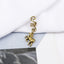 Fashion Alloy Flower Hair Buckle with Butterfly Pendant and Spiral Hair Rings