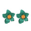 1 Pair Minimalist Flower Acrylic Stud Earrings