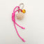 Geometric Nylon Bag Pendant Keychain with Adjustable Colorful Strap