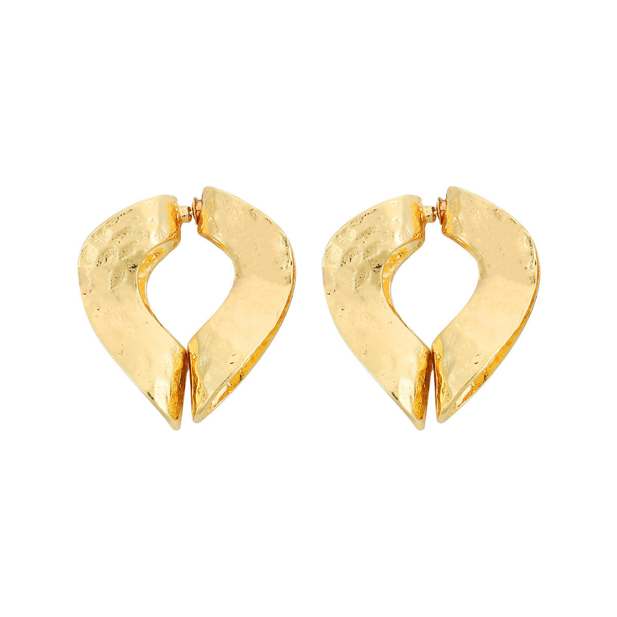 1 Pair Elegant Irregular Plating Alloy Gold Plated Drop Earrings