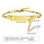 Stainless Steel Zircon Inlay English Letter Bracelet for Women and Children