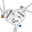 Fashion Wild Heart-Shaped Diamond Stitching Necklace for Women