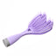 Simple Style Solid Color Detangling Hair Comb with Mirror and Soft Airbag