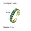 Fashion Oval Stainless Steel Open Ring Plating Zircon Stainless Steel Rings