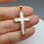 Simple Cross Shell Zircon Pendant Necklace DIY Jewelry Accessories